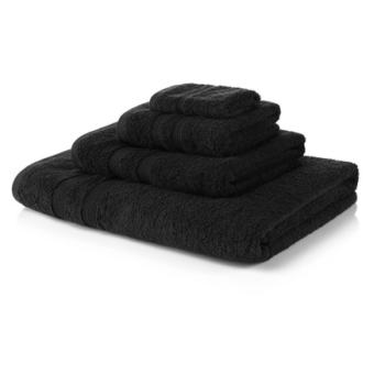 500 GSM Black Towel Bale 6 Piece – 2 Face Cloths, 2 Hand Towels, 2 Bath Sheets