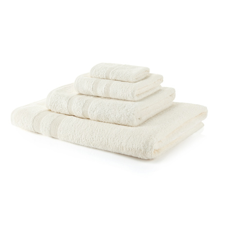 500 GSM Cream Towel Bale 12 Piece – 4 Face Cloths, 4 Hand Towels, 2 Bath Towels, 2 Bath Sheets