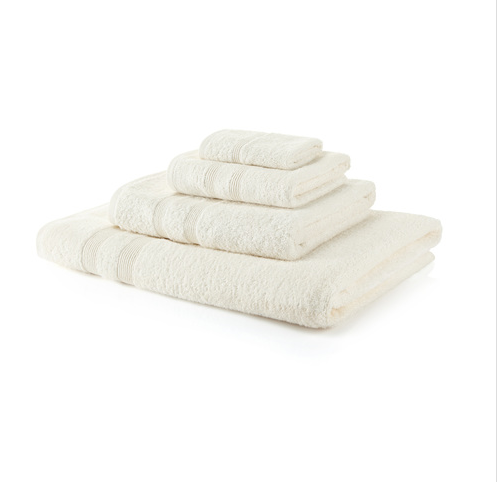 500 GSM Cream Towel Bale 9 Piece – 4 Face Cloths, 2 Hand Towels, 2 Bath Towels, 1 Bath Sheet