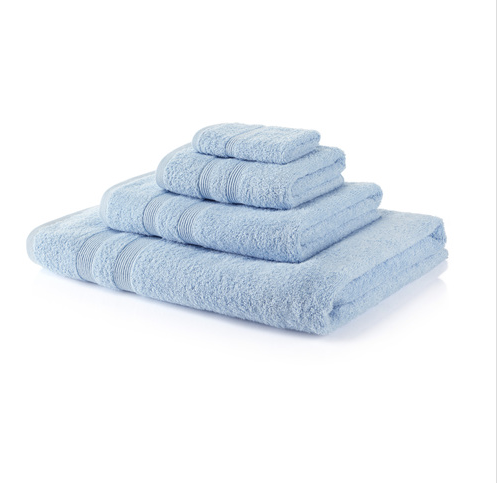 500 GSM Sky Blue Towel Bale 10 Piece – 4 Face Cloths, 2 Hand Towels, 2 Bath Towels, 2 Bath Sheets