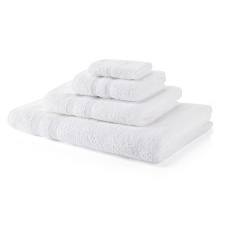 500 GSM White Towel Bale 4 Piece – 2 Hand Towels, 2 Bath Towels