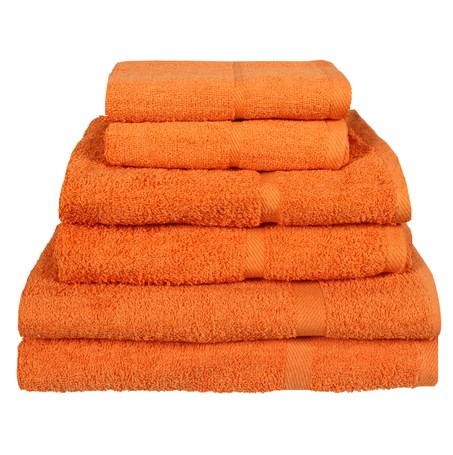 450 GSM Orange Hand Towels