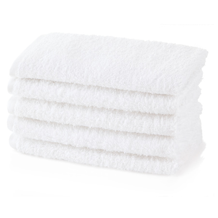 500 GSM Luxury White Guest Towels