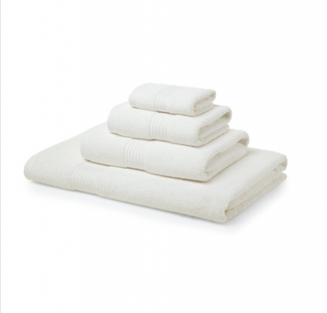 6 Piece 700 GSM Cream Towel Bale – 2 Face Cloths, 2 Hand Towels, 1 Bath Towel, 1 Bath Sheet