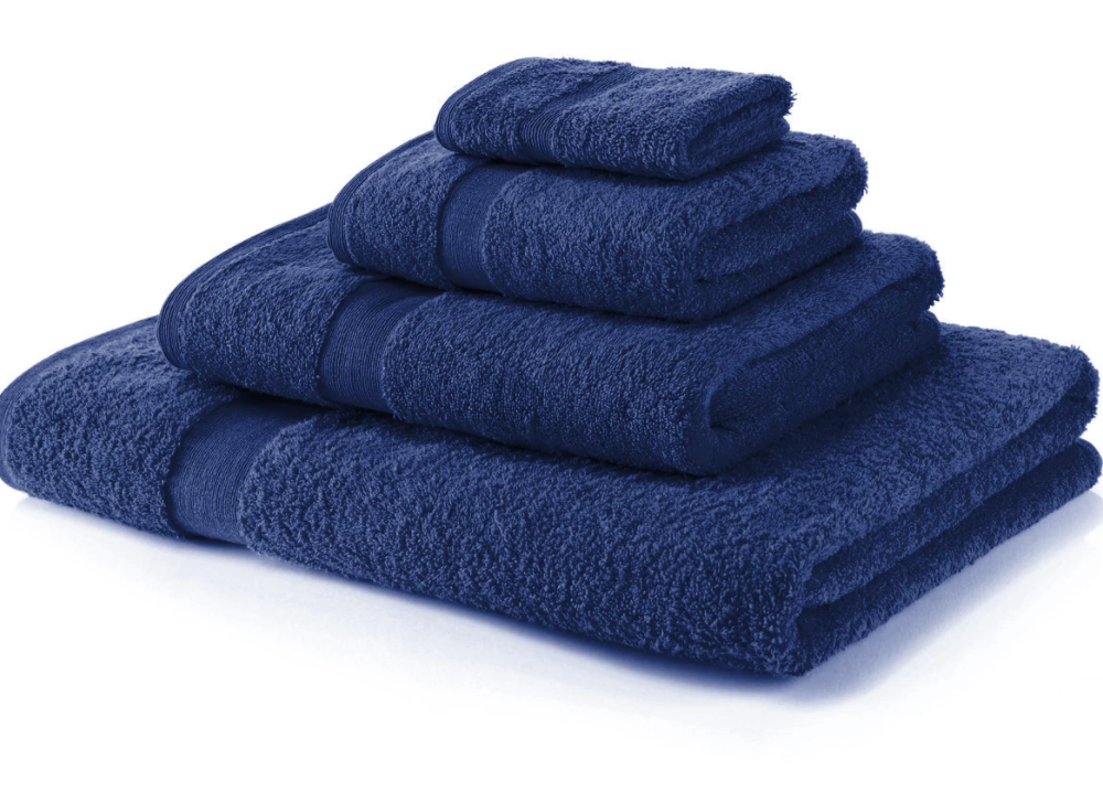 600 GSM Royal Egyptian Collection Navy Blue Hand Towels