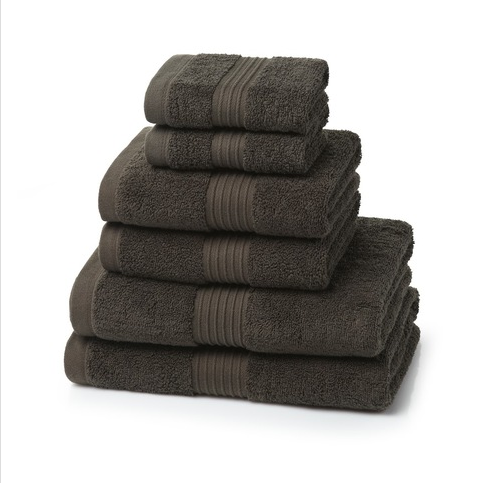 700 GSM Chocolate Brown Towel Bale 6 Piece – 4 Hand Towels, 2 Bath Towels