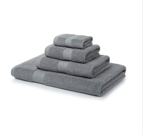 700 GSM Silver Towel Bale 9 Piece – 4 Face Cloths, 2 Hand Towels, 2 Bath Towels, 1 Bath Sheet